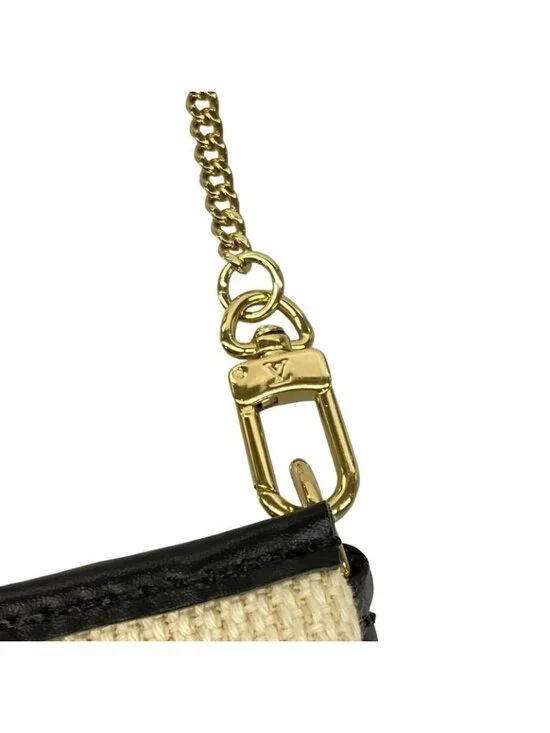 Louis Vuitton Handbag by the Pool Mini Pochette Noir Black Beige - Picture 13 of 15